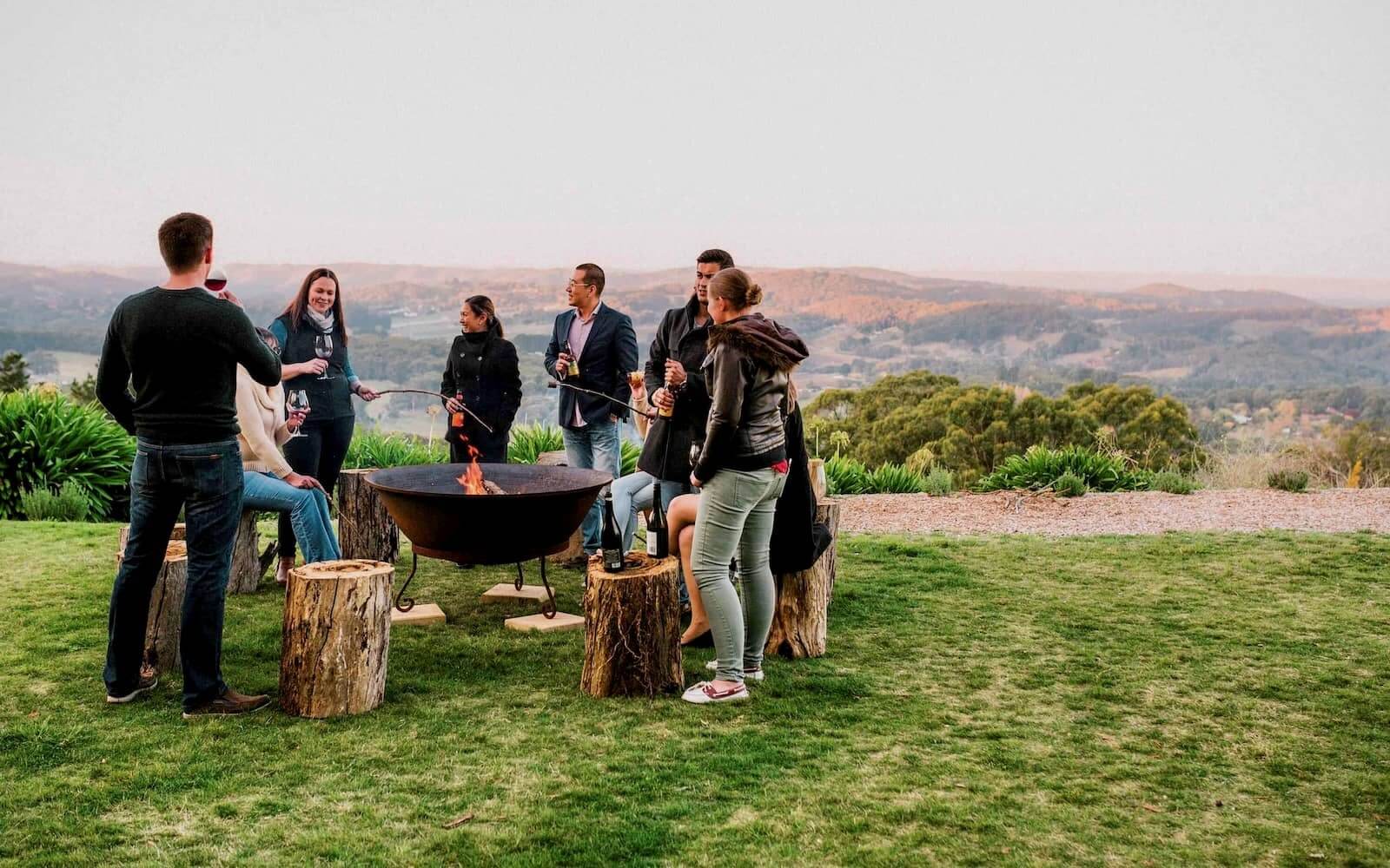 A polished vineyard-side retreat setting on the Mornington Peninsula suited to a corporate offsite